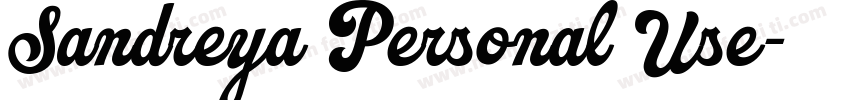 Sandreya Personal Use字体转换